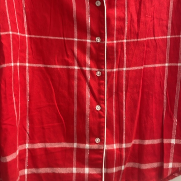 Red Plaid Flannel Pajama Set Intimates & Sleepwear size M never used - Picture 5 of 9